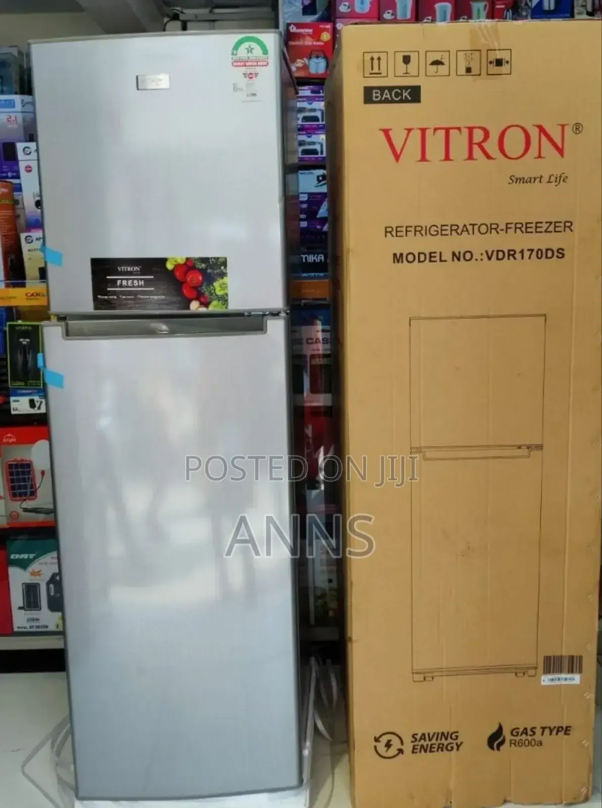 Vitron Double Door 170litres Defrost Fridge