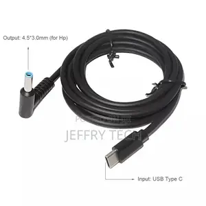 USB Type-C to DC 4.5*3.0mm Cable 65W PD Fast for HP Probook