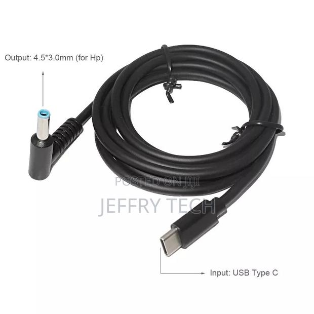USB Type-C to DC 4.5*3.0mm Cable 65W PD Fast for HP Probook