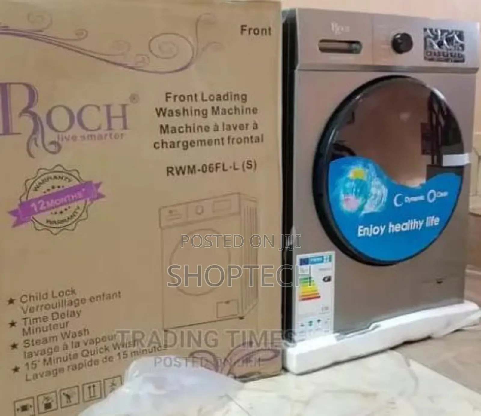 Roch 6kgs Washing Machine Front Load Washing Machine