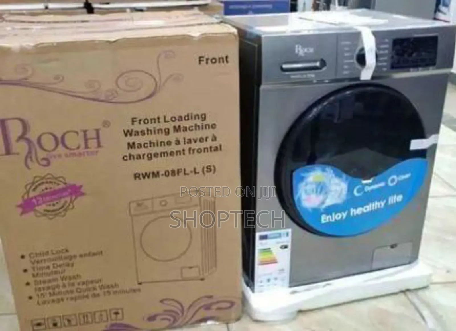 Roch 8kgs Washing Machine Front Load Washing Machine