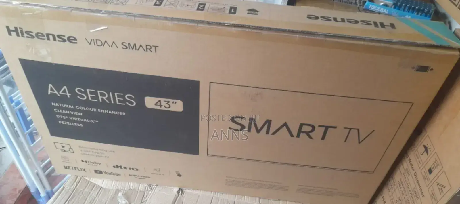 Hisense 43" A4 Series Smart Vidaa Television