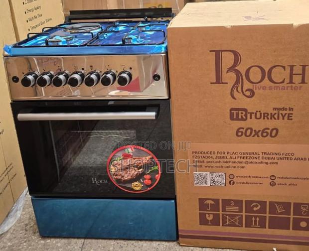 60*60 Roch Silver 3+1 Standing Cooker - main view