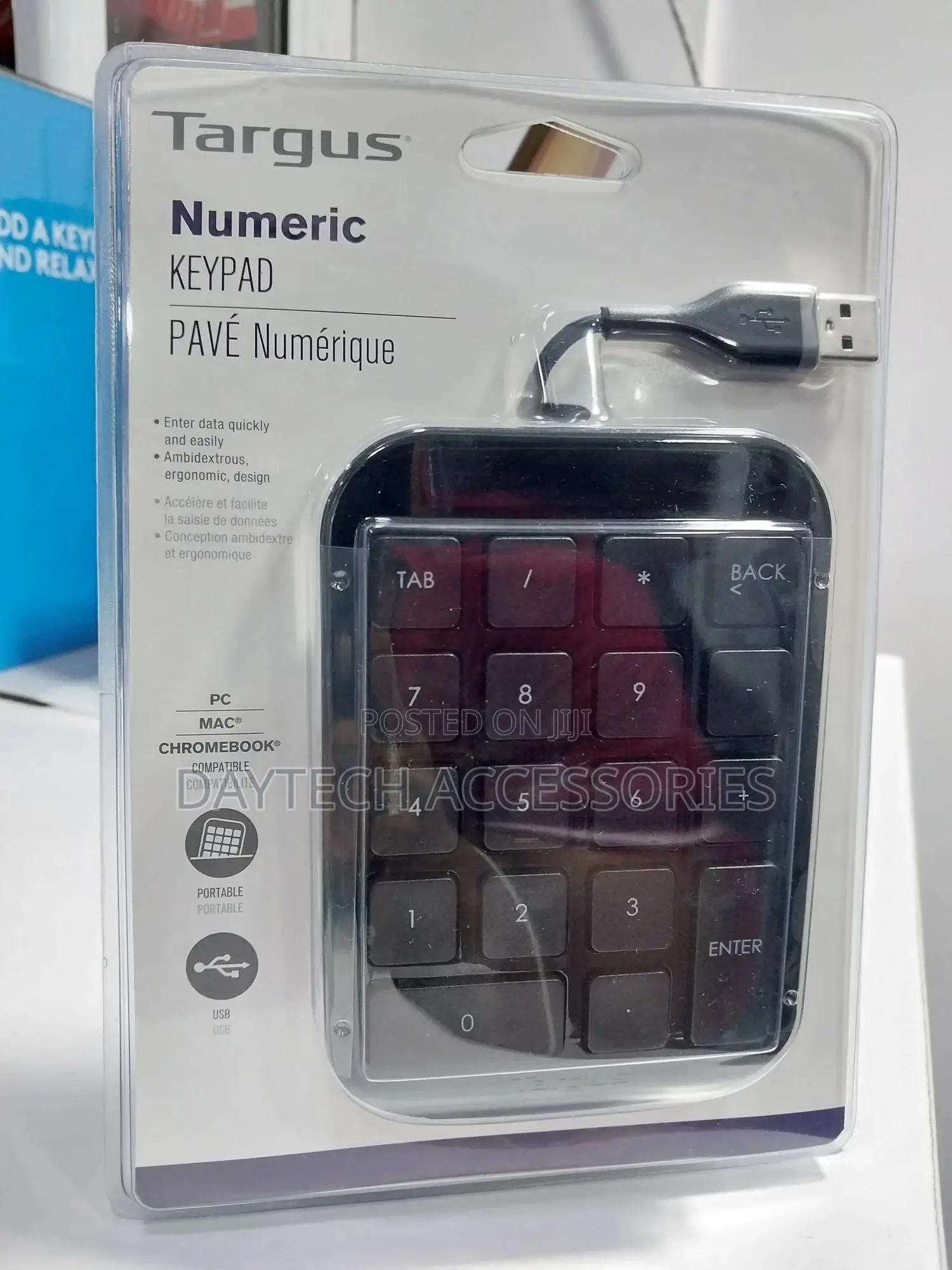 Targus Wired Usb Num Pad Numeric Keyboard Silver