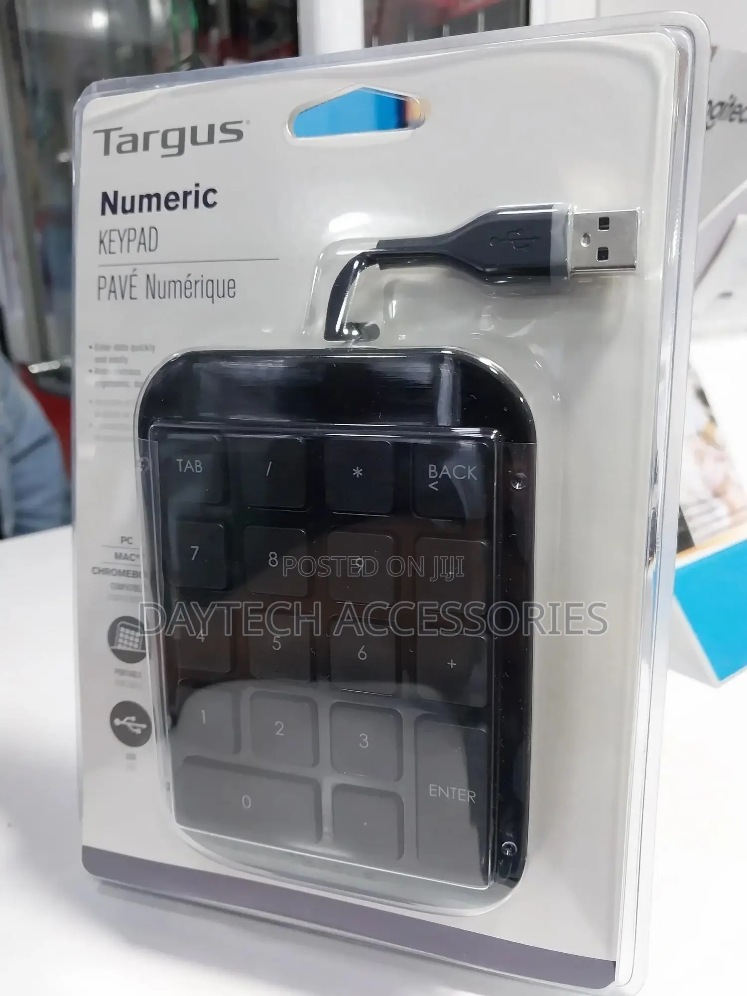Targus Wired Usb Num Pad Numeric Keyboard Silver