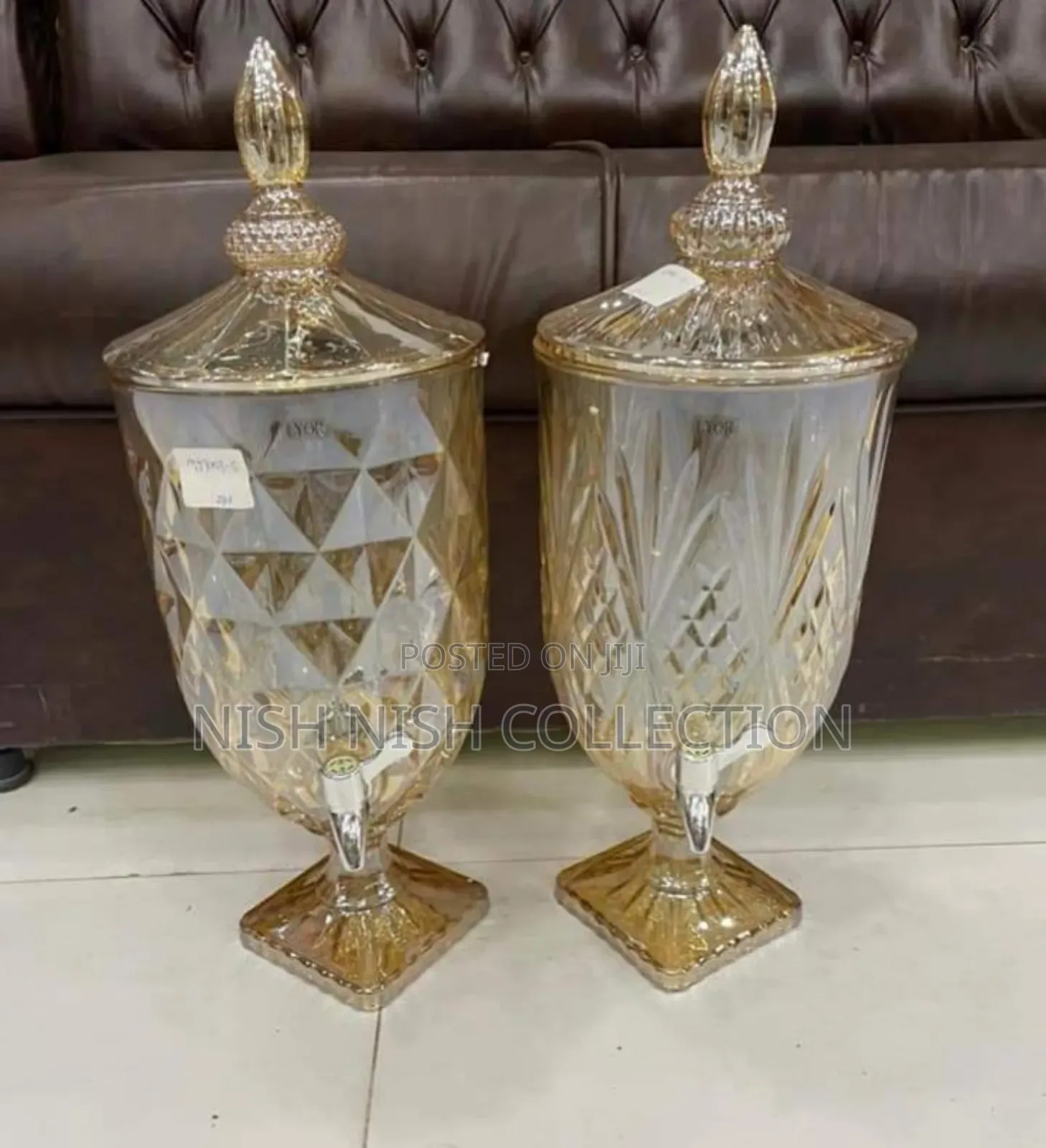 5 Litres Clear and Gold Beverage Dispenser/ Juice Dispenser*