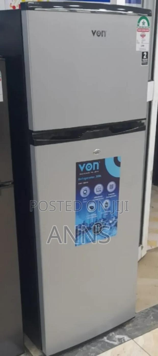 Von 181 Litres Double Door Fridge With Safety Lock - main view