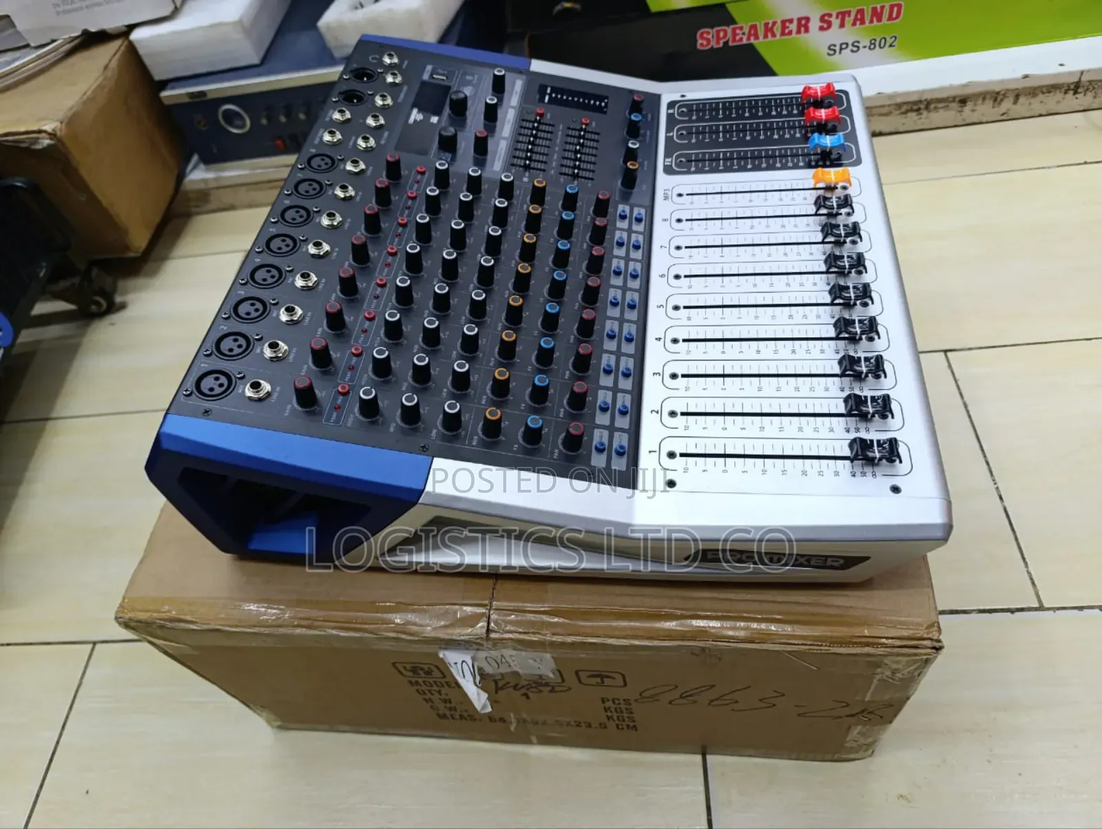 Soundcraft Kv-80 1200w×2 Powered Pro Mixer 8channel