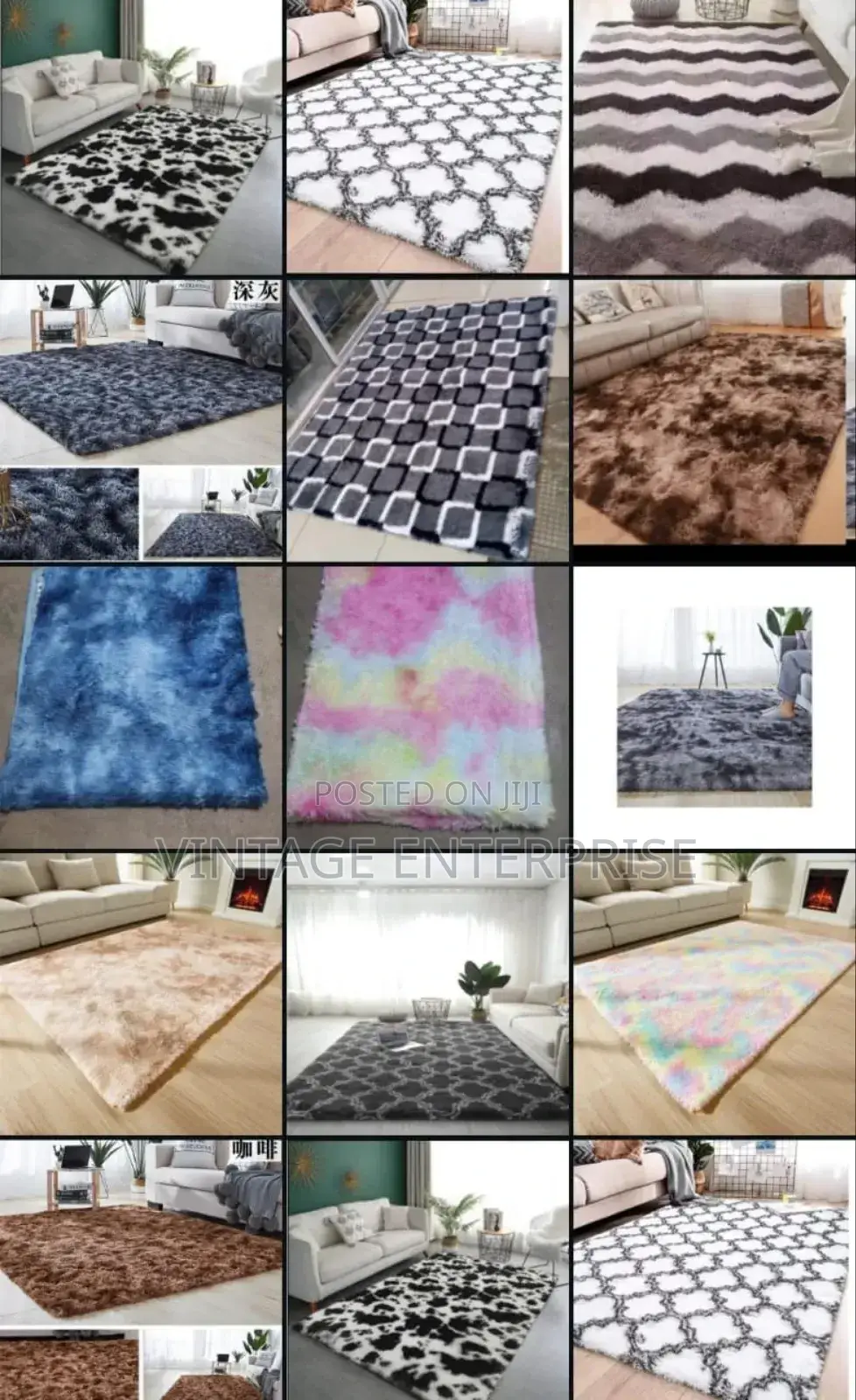 Fluffy Patched Carpet