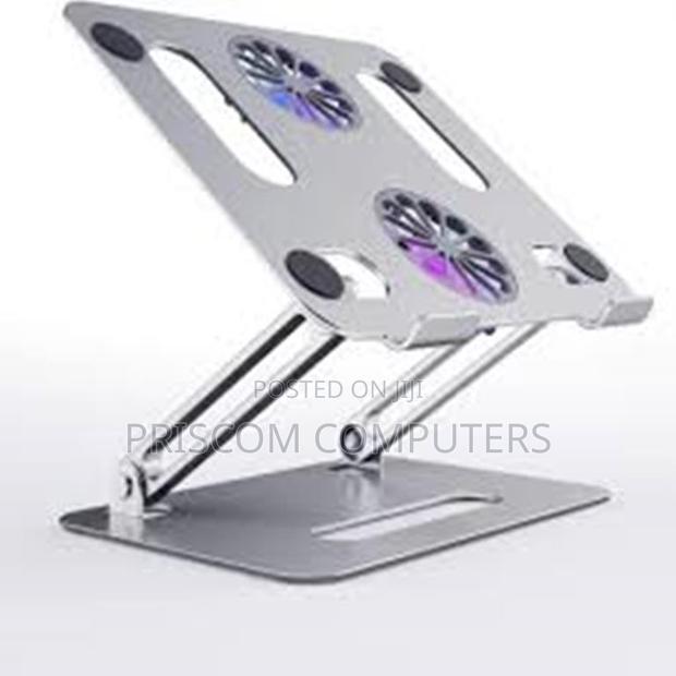Portable Adjustable Laptop Stand With 2 Cooling Fan - thumbnail 2