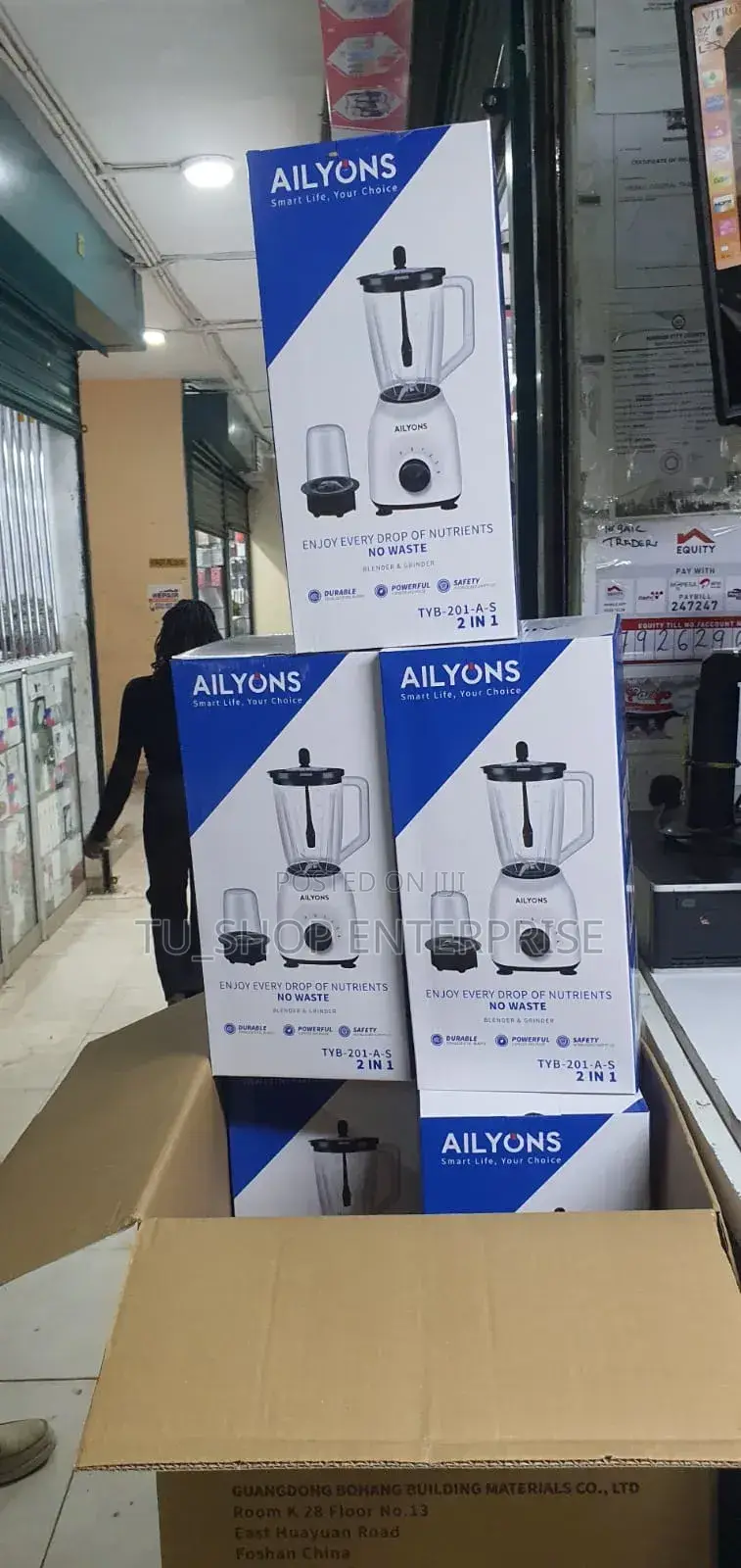 AILYONS 2 in 1 Blender With Grinding Machine 1.5 LTRS