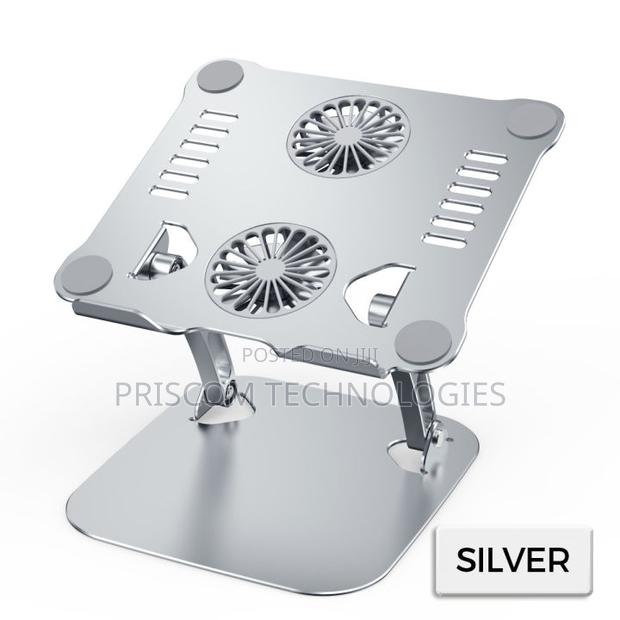 Portable Adjustable Laptop Stand With 2 Cooling Fan - main view