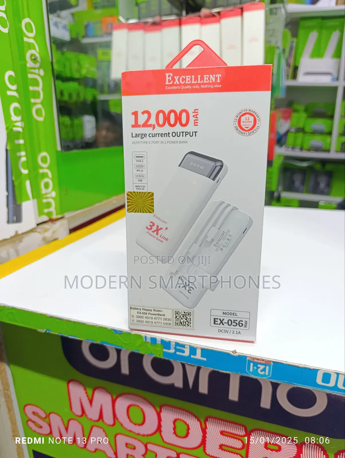 12000mah Excellent Portable Power Bank