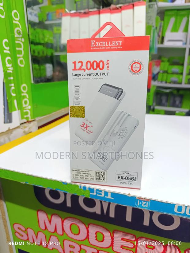 12000mah Excellent Portable Power Bank