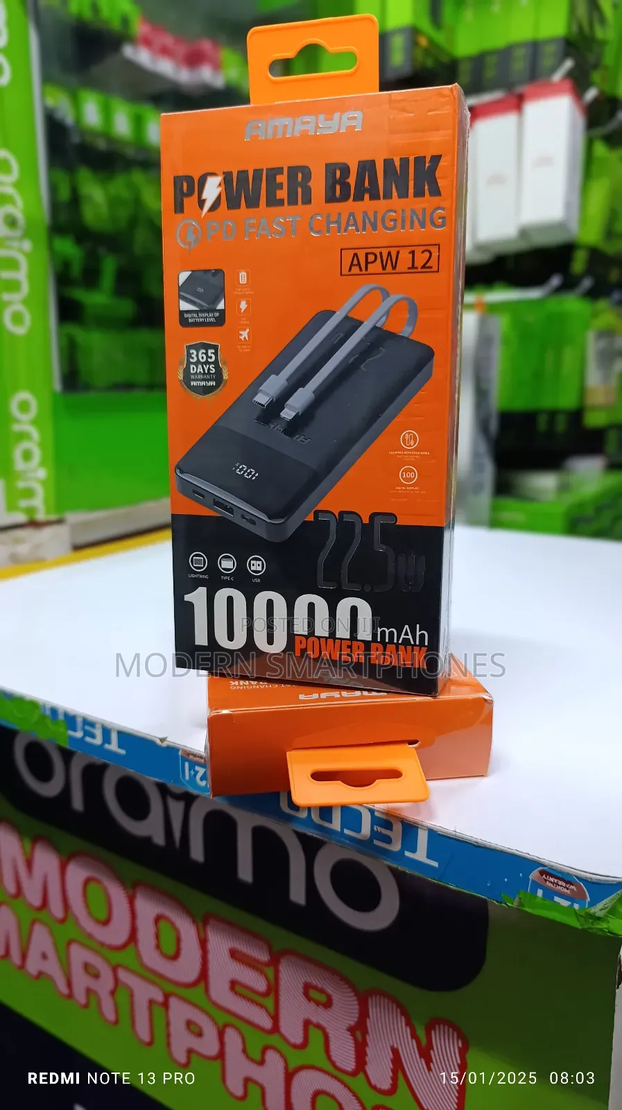 Amaya APW 12 10000mah Fast Changing Power Bank