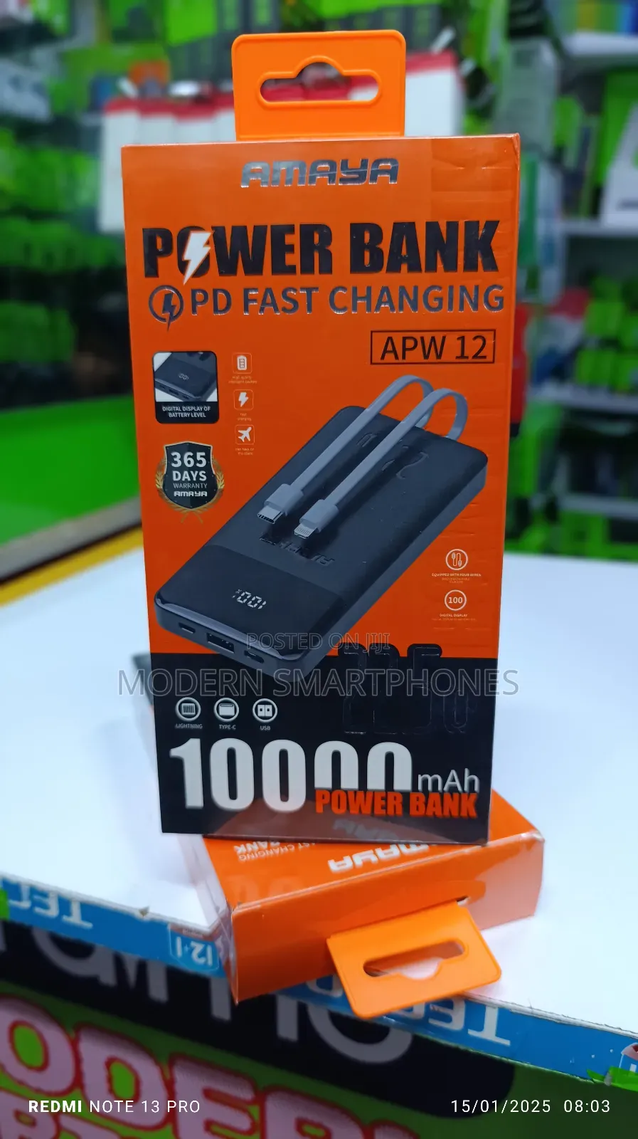 Amaya APW 12 10000mah Fast Changing Power Bank