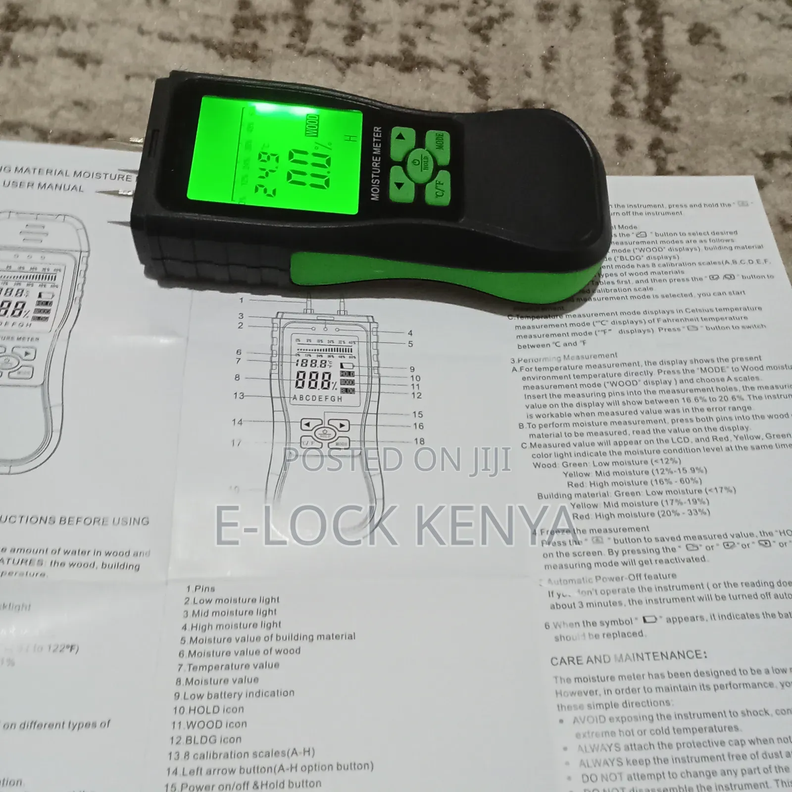 Floor Moisture Detection Meter/Concrete Meter