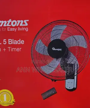 RM/676 Ramtons 16 Inches Wall 5 Blades With Remote RM/RF