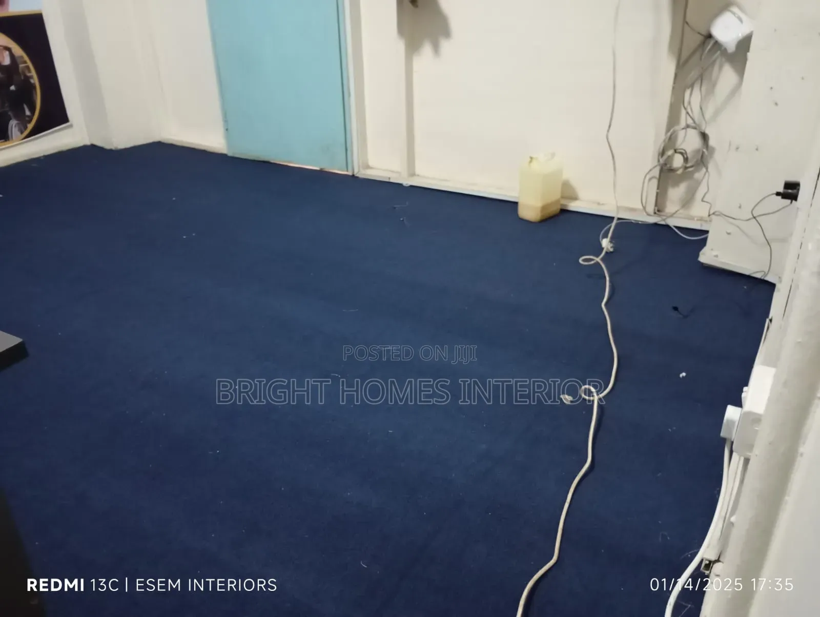 Navy Blue Floor Carpet Office Carpet