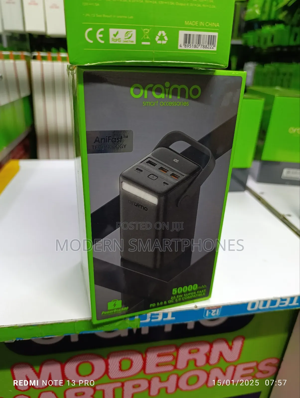 Oraimo Powerbox 500 50000mah 22.5W Power Bank Powerbank