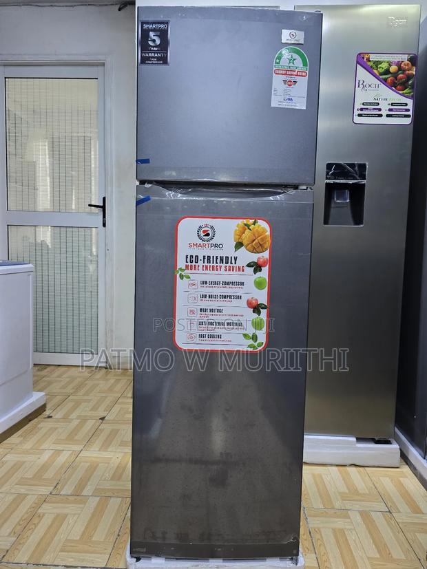 168L Fridge, Smartpro Double Door Refrigerator 2star