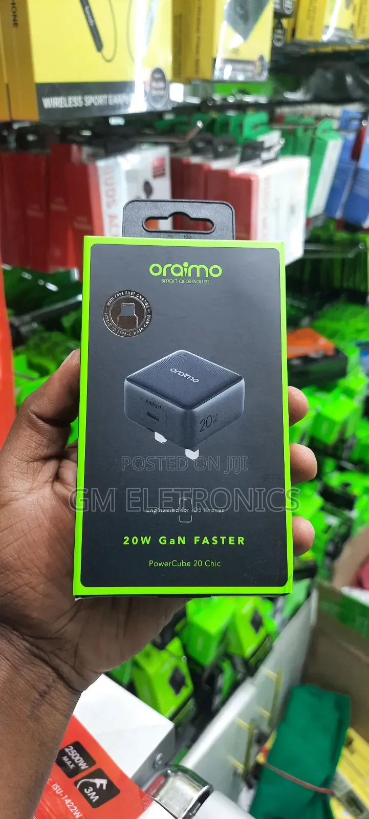Oraimo Powercube 20 Chic 20W With Type-c To Lightning Cable.