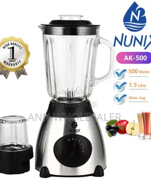 Nunix AK-500 Powerful 2 in 1 Blender 1.5L NB