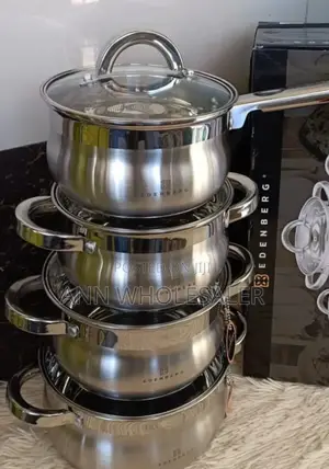 8 Pieces Edenburg EB-3717 Stainless Steel Cookware Set ES/T