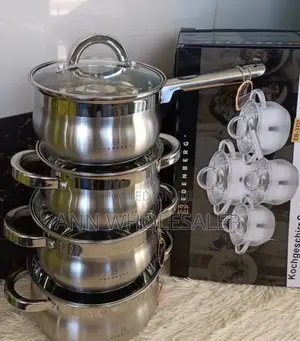 8 Pieces Edenburg EB-3717 Stainless Cookware Set ES/T