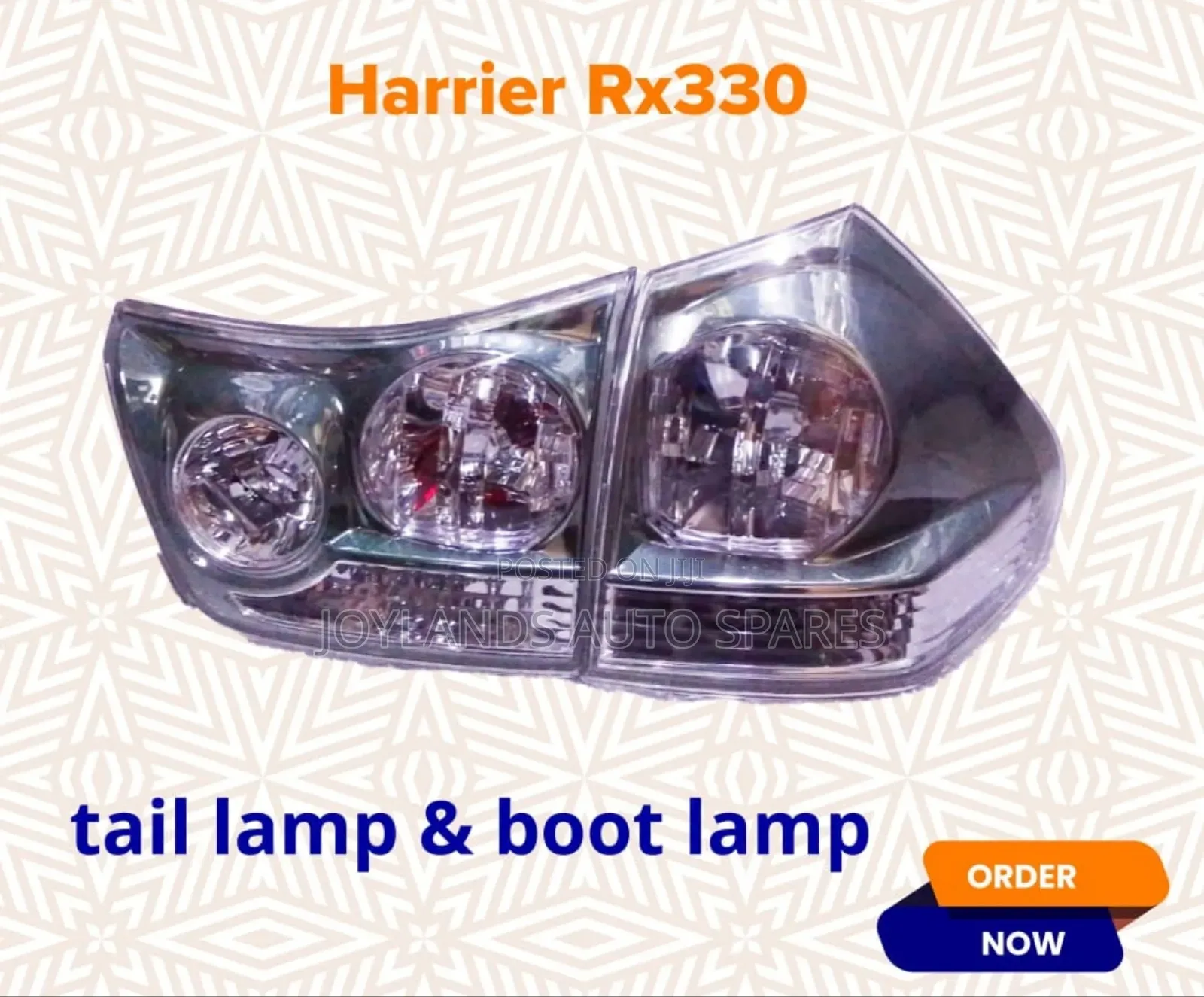 Harrier RX330 Tail Lamp and Boot Lamp