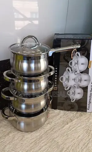 8 Pieces Edenburg Stainless Steel Cookware Set ES/T