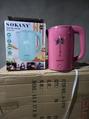 Sokany Electric Kettle 2.5ltrs Plastic Coated