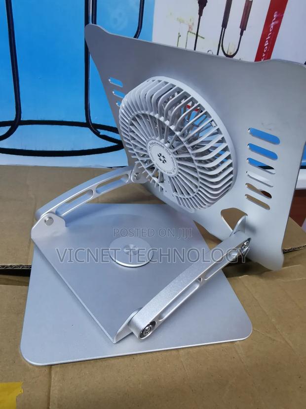 3 Speeds Metallic Laptop Stand With RGB Lights - thumbnail 2