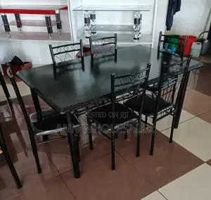 Executive Black 6seats Dinning Table EC/6S