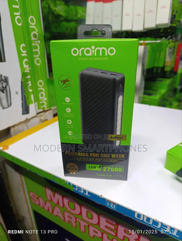 Oraimo Traveler 3 Lit 27000mah 15W Power BankPowerbank