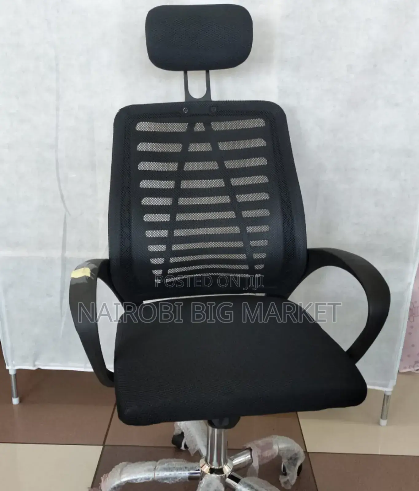 Secretarial Mesh Office Chair With Headrest FOC-OO6