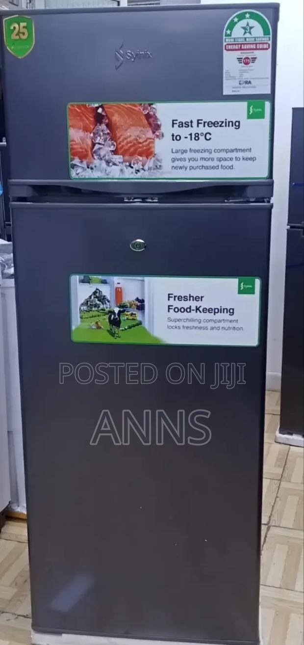 Syinix 210litres With Lock Double Door Fridge - main view