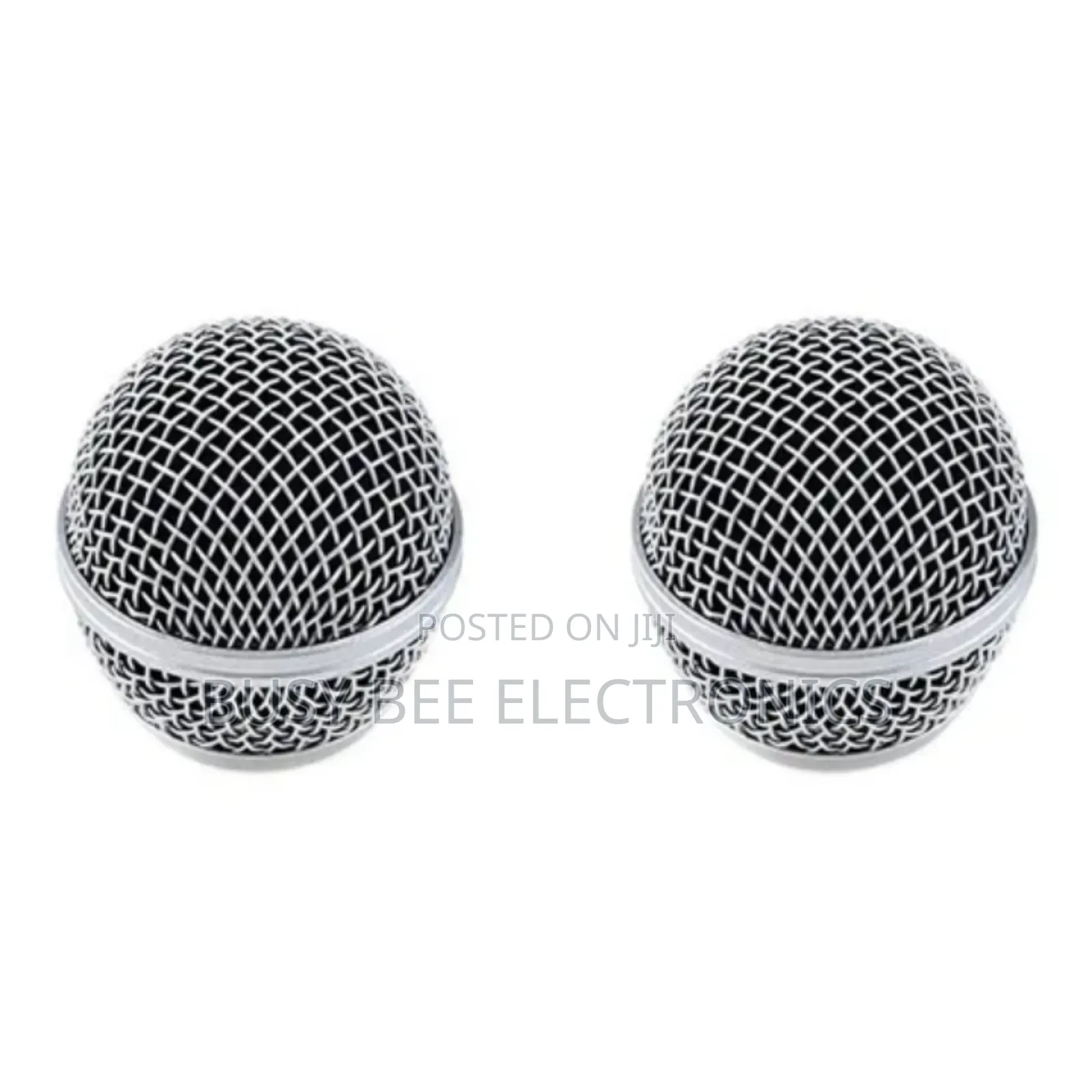 Silver Microphone Covers