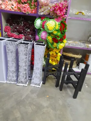 Wooden Vases and Stools in Stock