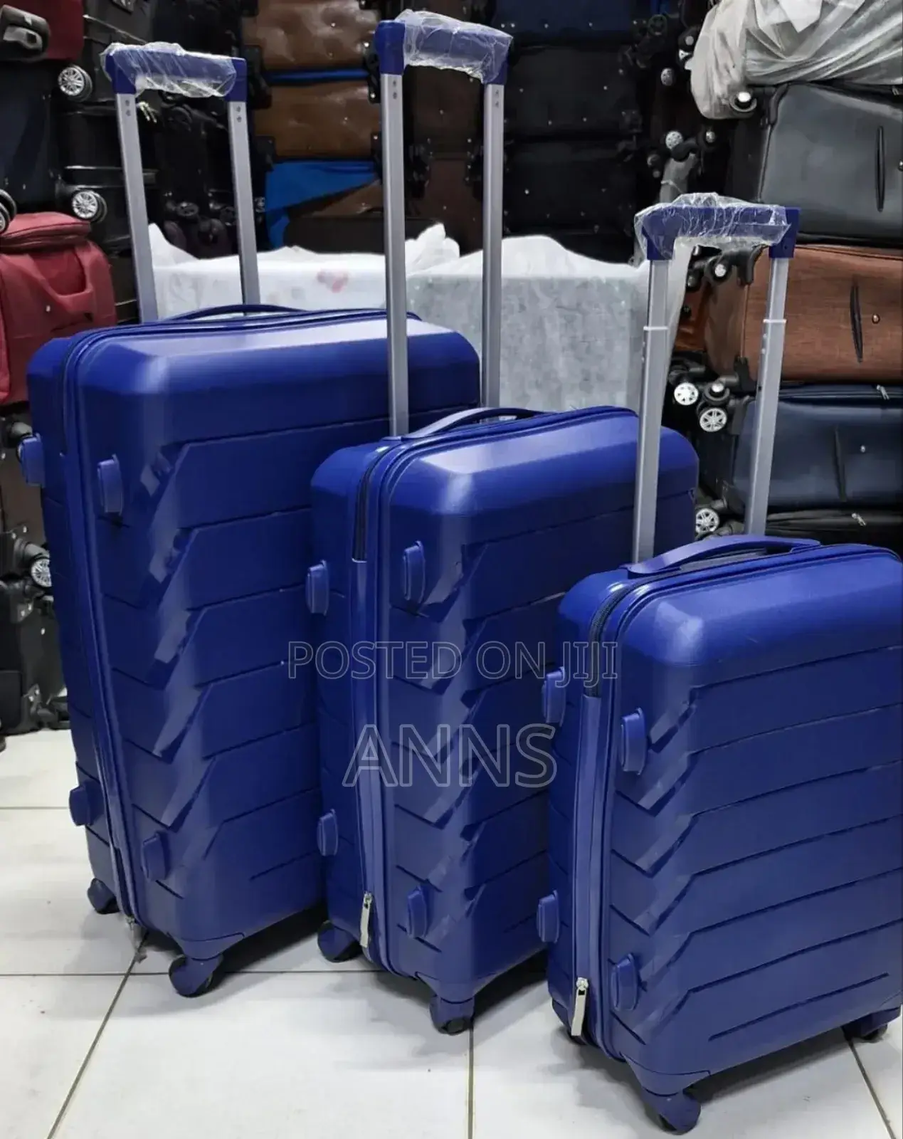 Blue 3 in 1 Suitcases