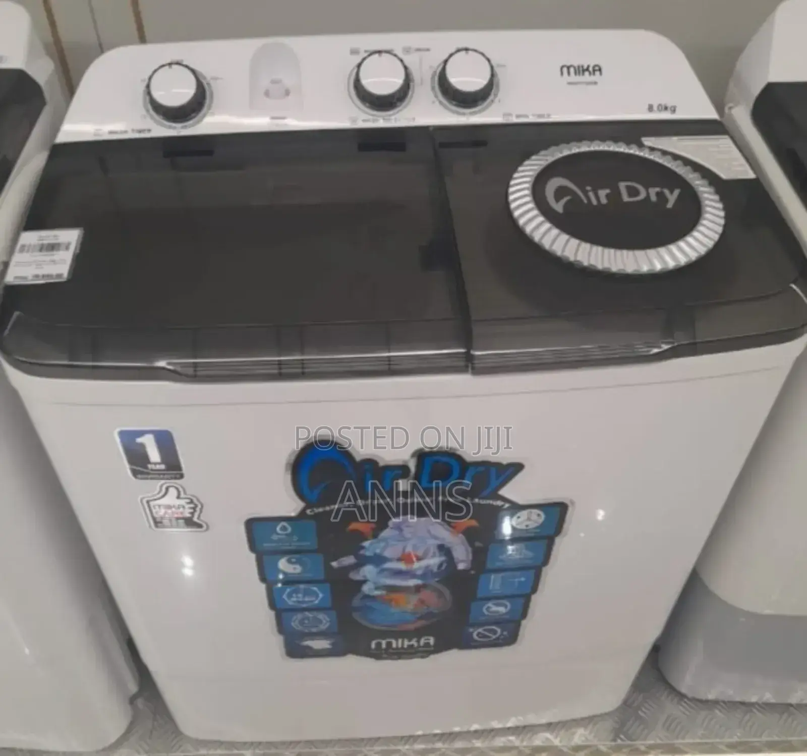 Mika 8kgs Top Load Washer With Air Dry Spinner