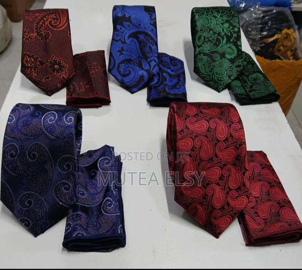 Teal Blue Executive Tie Sets - main view