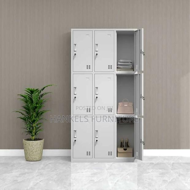 9 Locker Office Filling Cabinet