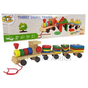5 in 1 Wooden Stacking Montessori Train for Kids