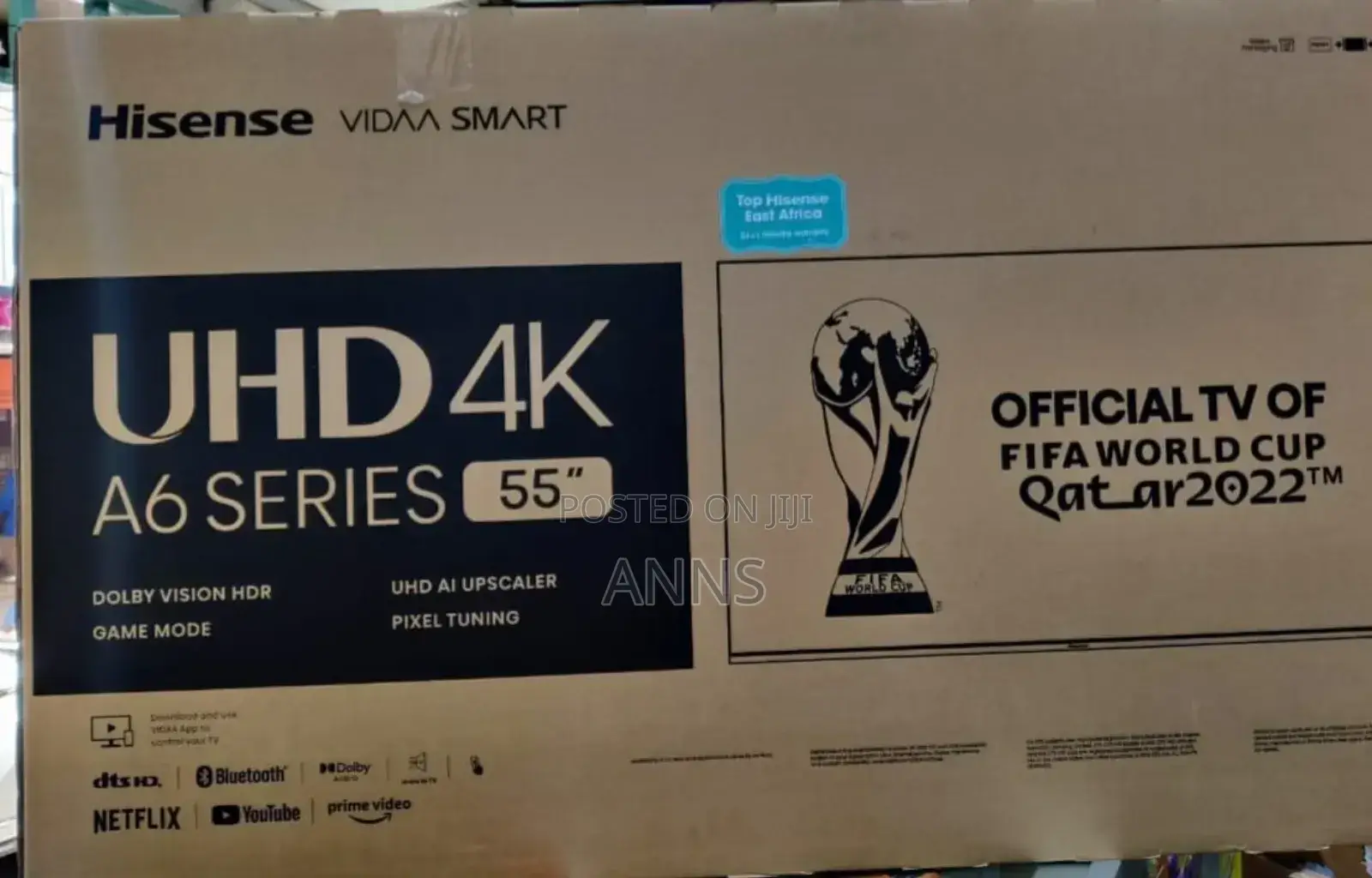 Hisence 55" UHD Smart Vidaaa Television