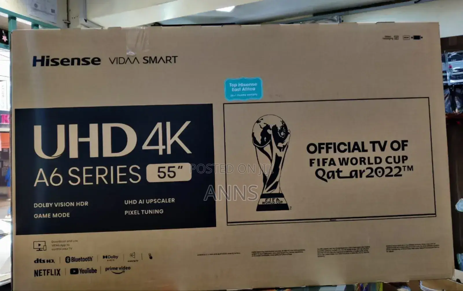Hisence 55" UHD Smart Vidaaa Television