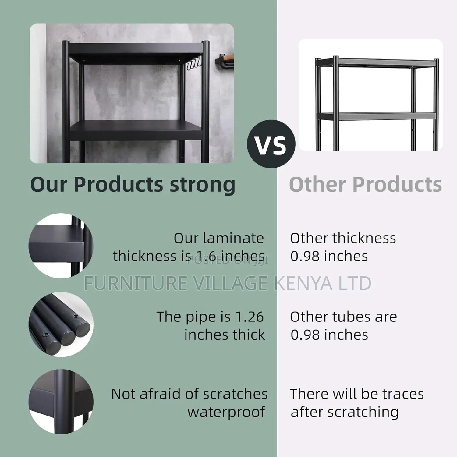 Office Cabinets; 5-Layers Warehouse Shelf Racks