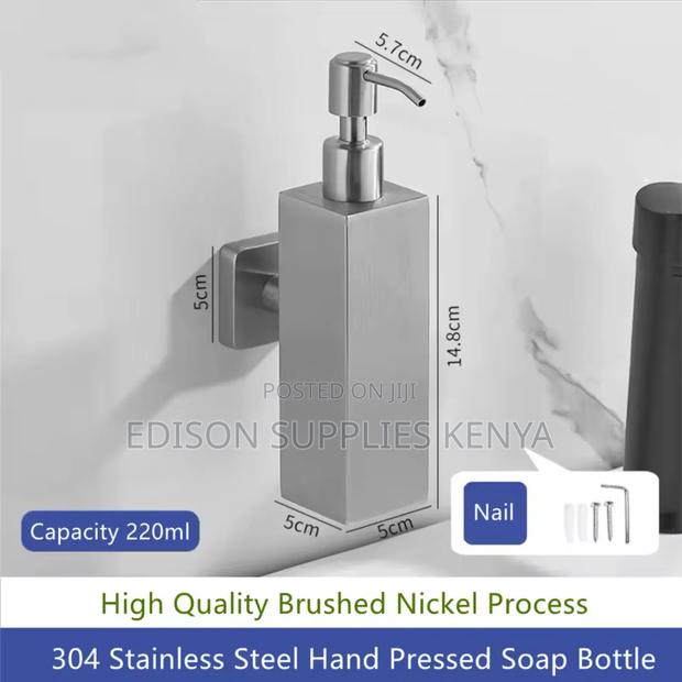 Liquid Soap Dispenser Kitchen Hand Press Pump Soap Bottle - thumbnail 4