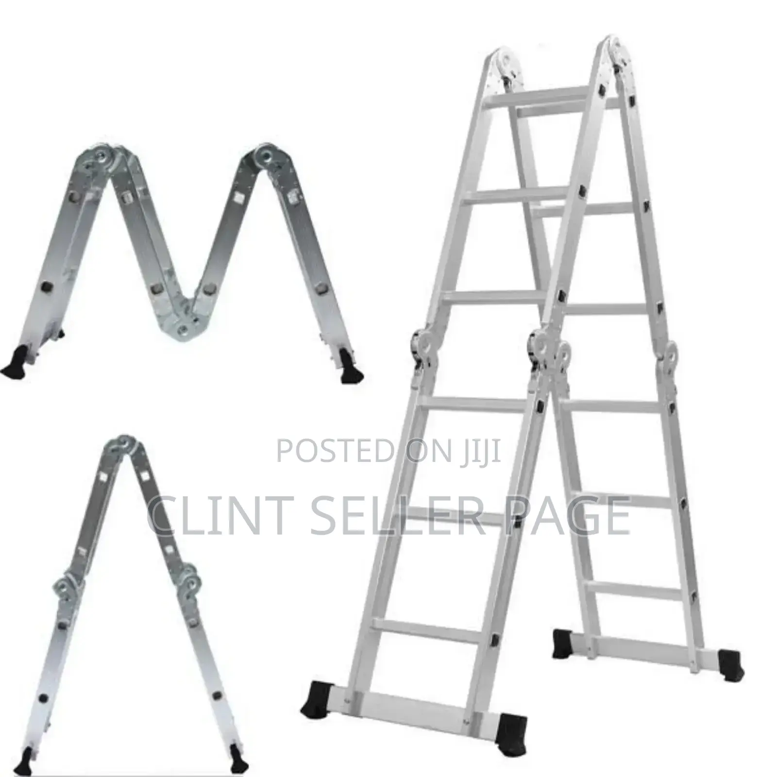 4 by 2 Multipurpose Aluminum Ladder 8ft