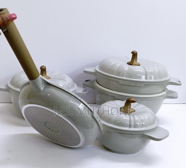 Original Heavy Quality 9PCS USFE PUMPKIN Granite Cookware - main view
